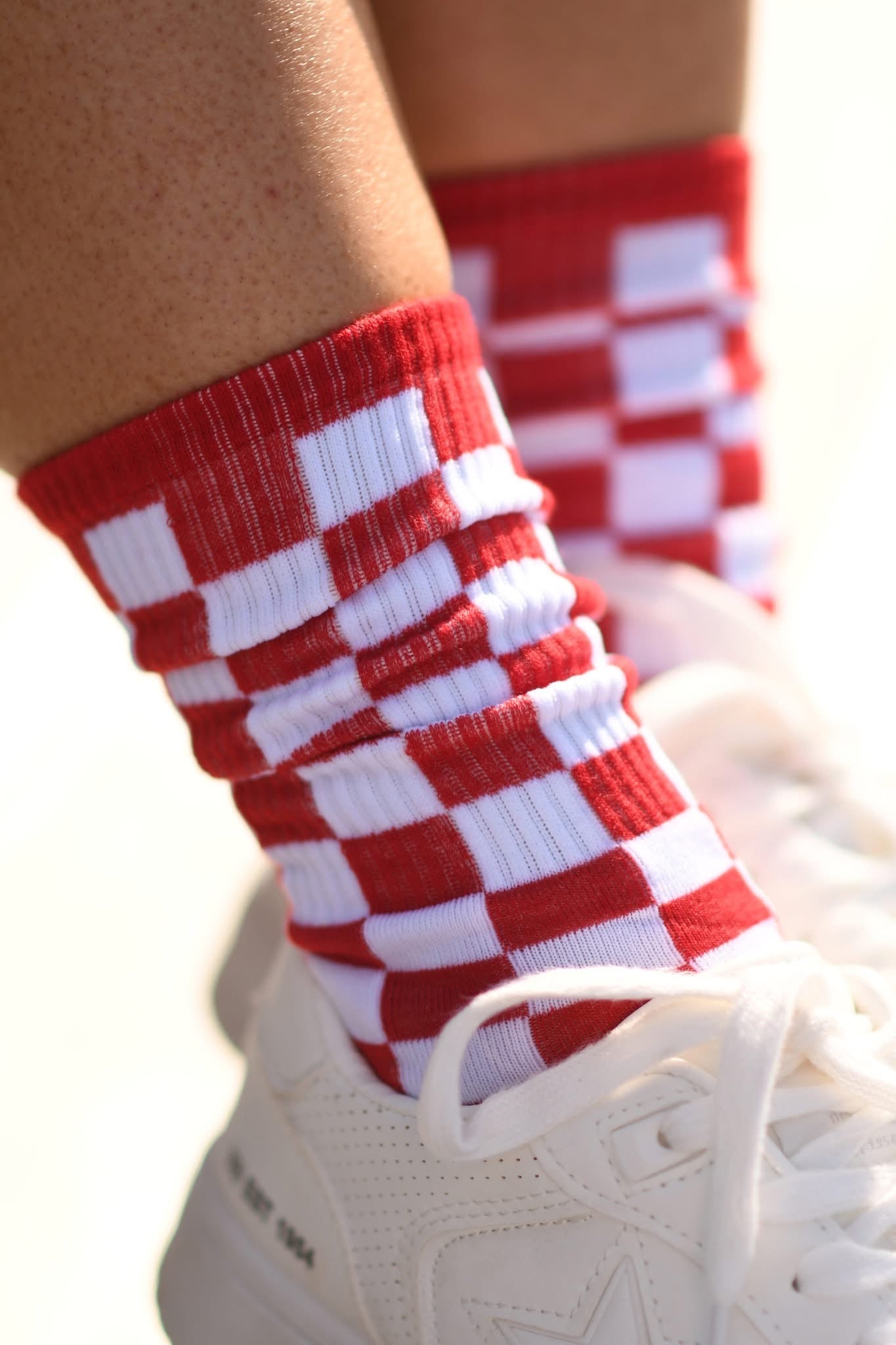 Red Checkered Socks