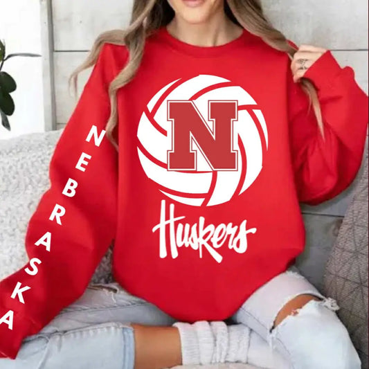 Nebraska Volleyball Crewneck